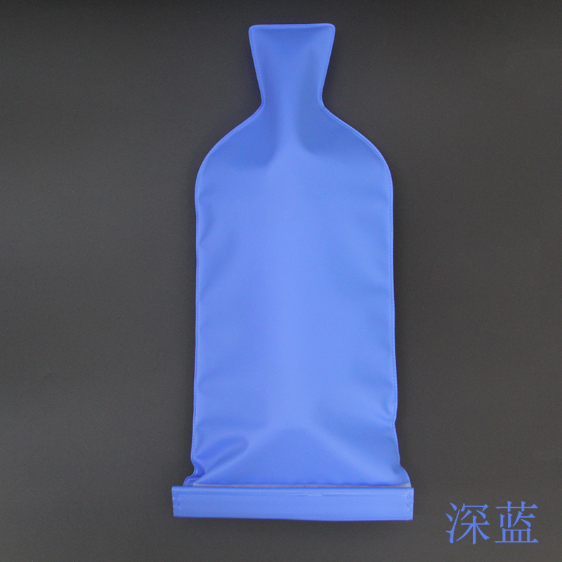 深蓝色pvc红酒冰袋葡萄酒保护袋长颈酒瓶货运防碰撞气泡保护袋